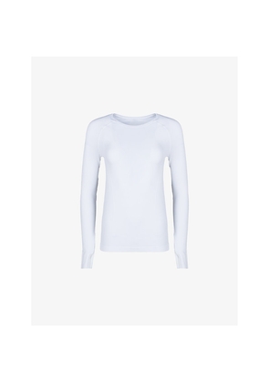 Womens Sweaty Betty Athlete Seamless Workout Long-Sleeved Jersey Top