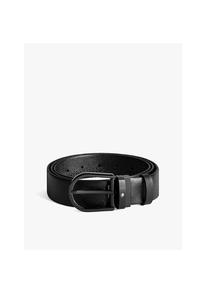 Mens Montblanc Horseshoe-Buckle Leather Belt