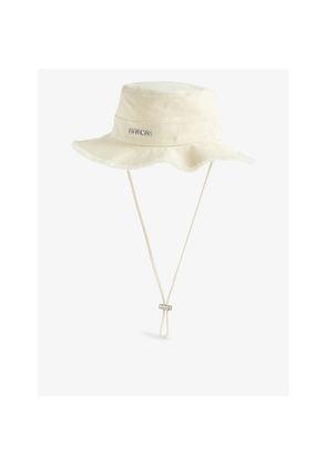 Mens Jacquemus Le Bob Artichaut Logo-Plaque Cotton Bucket Hat