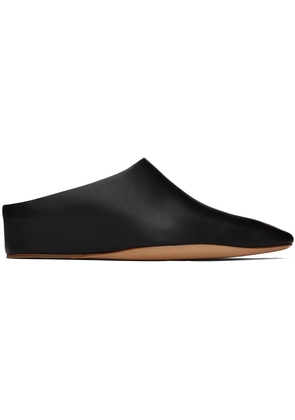 Jil Sander Black Square Toe Mules