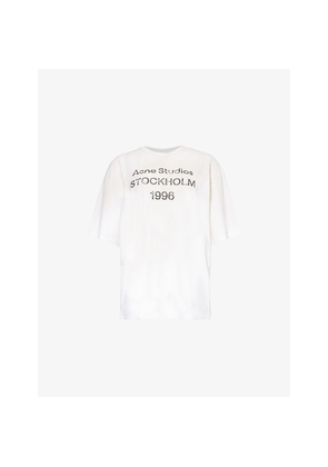 Womens Acne Studios Exford 1966 Logo-Pattern Cotton-Jersey T-Shirt