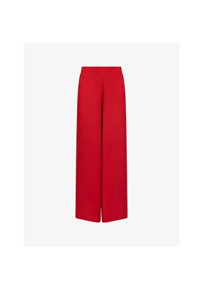 Womens Ro&Zo Wide-Leg Crepe Trousers