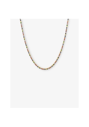 Womens Roxanne First Rainbow Tennis 14ct Yellow-Gold and 13.2ct Sapphire Necklace