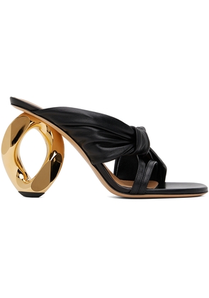 JW Anderson Black Chain Heel Mules