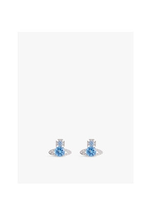 Womens Vivienne Westwood Jewellery Ismene Brass and Cubic Zirconia Stud Earrings