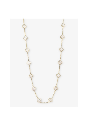 Van Cleef & Arpels Vintage Alhambra Small 18ct Yellow-Gold and Mother-Of-Pearl Necklace