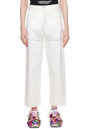 UNDERCOVER White Contrast Jeans