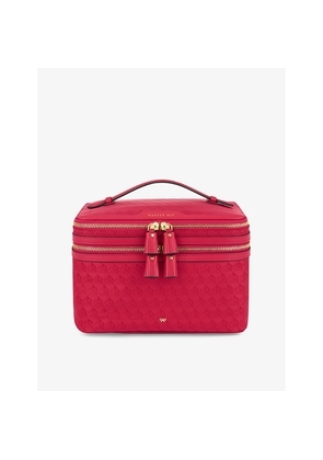 Womens Anya Hindmarch Logo-Embossed Nylon Vanity Kit