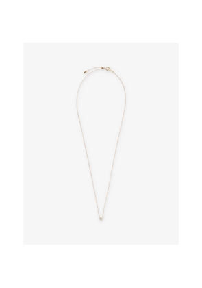 Persee Paris Floating Mini 18ct Yellow-Gold and 0.04ct Diamond Necklace