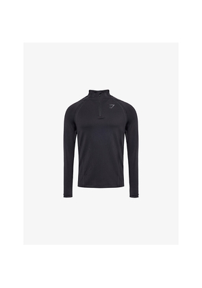 Mens Gymshark Apex Seamless 1/4 Zip Stretch-Woven Top