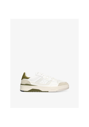 Mens Axel Arigato Clay Foiled-Logo Leather and Suede Low-Top Trainers