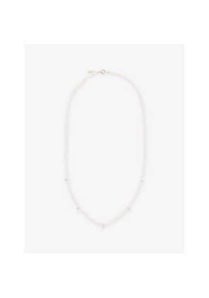 Persee Paris Pearl 18ct Yellow-Gold, 0.4ct Diamond and Pearl Necklace
