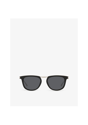 Womens Saint Laurent Sl 753 Branded Acetate and Metal Sunglasses