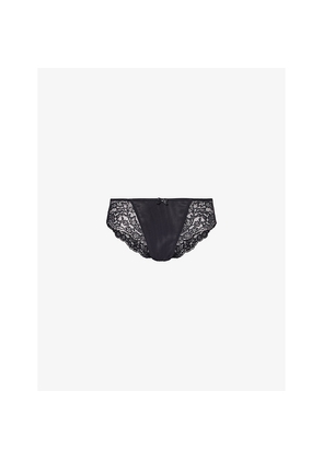 Womens Panache Ana Brazilian Mid-Rise Stretch-Lace Briefs