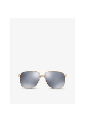 Womens Versace Ve2174 Square-Frame Metal Sunglasses