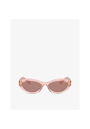 Womens Prada Pr 26Zs Irregular-Frame Acetate Sunglasses