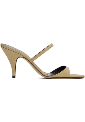 The Row Beige Vika Heeled Sandals