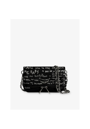 Womens Zadig&Voltaire Rock Nano Leather Clutch Bag