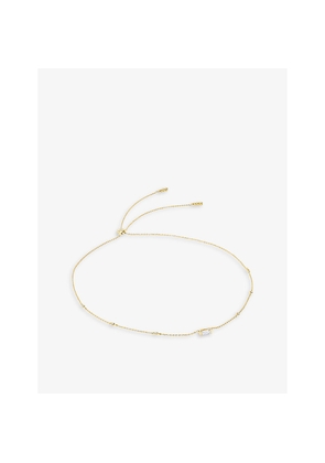 Womens Carat London Linden 18ct Yellow Gold-Plated Vermeil Sterling-Silver and Cubic Zirconia Necklace