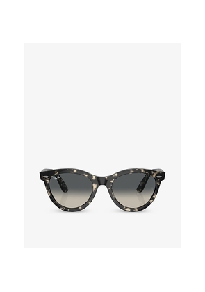 Womens Ray-Ban Rb2241 Wayfarer Way Round-Frame Propionate Sunglasses