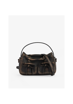 Womens Acne Studios Multipocket Micro Leather Cross-Body Bag