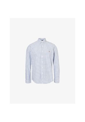 Mens Polo Ralph Lauren Check-Pattern Custom-Fit Cotton Shirt