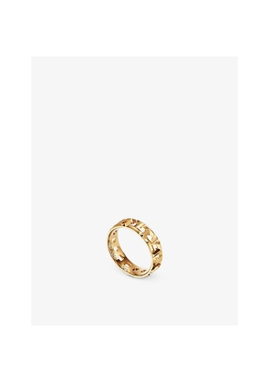 Womens Tiffany & Co Tiffany T True Wide 18ct Yellow-Gold Ring