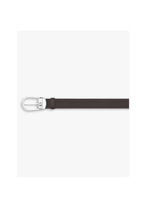 Mens Montblanc Horseshoe Reversible Leather Belt