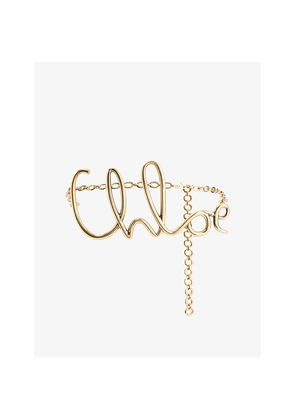 Womens Chloe Iconic Brass Belt