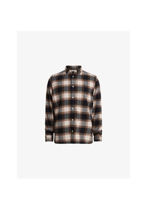 Mens Allsaints Mercy Check Cotton Shirt