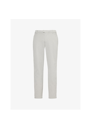 Mens Arne Tailored Straight-Leg Stretch-Cotton Chino Trousers