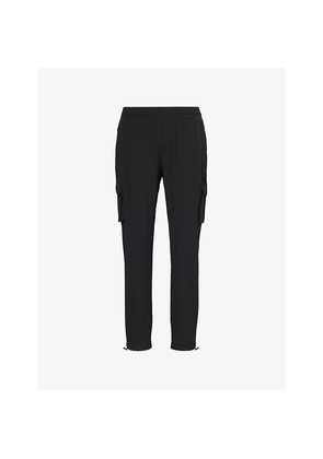 Mens Arne Utility Patch-Pocket Shell Cargo Jogging Bottoms
