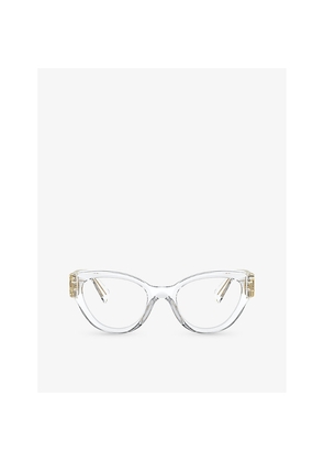 Womens Miu Miu Mu 01Vv Phantos-Frame Acetate Optical Glasses