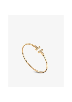 Tiffany & Co T Wire Diamond and 18ct-Gold Bracelet