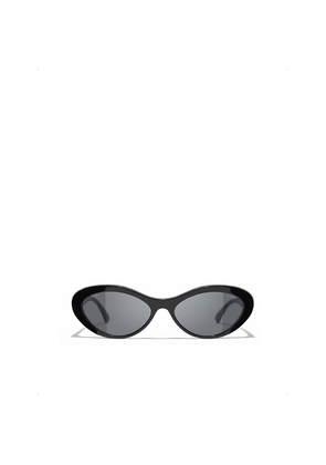 Womens Chanel Ch5416 Oval-Frame Acetate Sunglasses