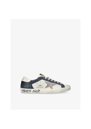 Mens Golden Goose Super-Star Leather Low-Top Trainers