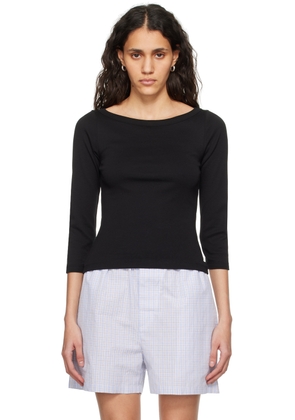 FLORE FLORE Black Steffi Long Sleeve T-Shirt