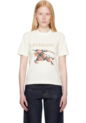 Burberry White Large Logo T-shirt