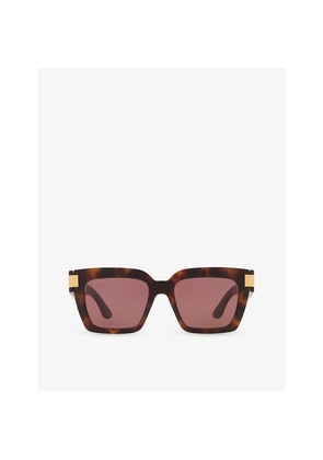 Gucci Gg1689S Square-Shape Acetate Sunglasses