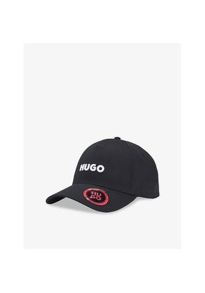 Mens Hugo Curved-Peak Brand-Embroidery Cotton Cap