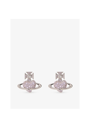 Womens Vivienne Westwood Jewellery Agnatha Brass and Cubic Zirconia Earrings