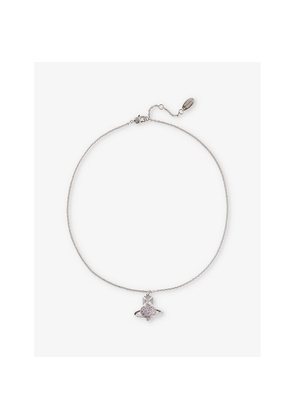 Womens Vivienne Westwood Jewellery Agnatha Brass and Cubic Zirconia Pendant Necklace