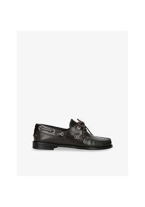 Womens Aeyde Harris Leather Moccasin Flats