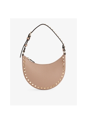 Womens Valentino Garavani Rockstud Mini Leather Hobo Bag