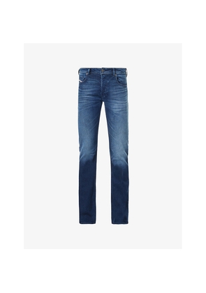 Mens Diesel 2007 Zatiny Flared Straight-Leg Slim-Fit Stretch-Denim Jeans