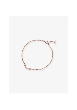 Tiffany & Co Tiffany T Smile 18ct Rose-Gold and Diamond Bracelet