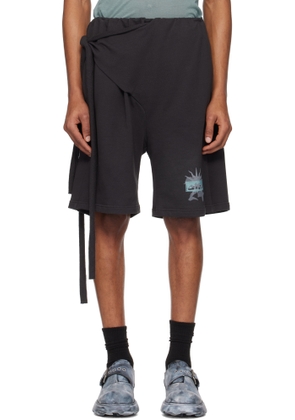 Ottolinger Black Wrap Track Shorts