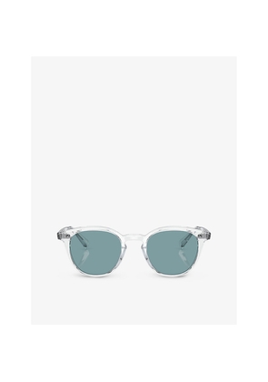 Oliver Peoples Ov5454Su Desmon Sun Round-Frame Acetate Sunglasses