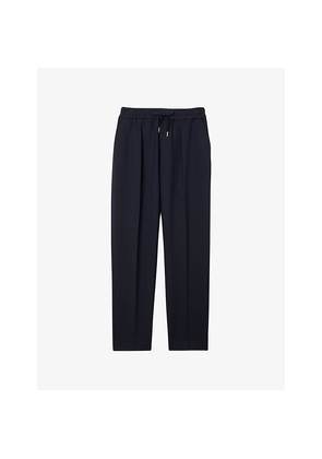 Mens Sandro Drawstring-Waist Straight-Leg Woven Trousers