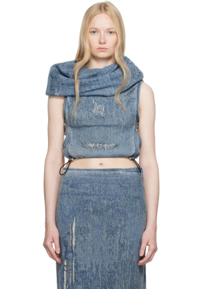 Diesel Blue De-Vania-Fsg Denim Top